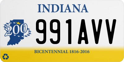 IN license plate 991AVV