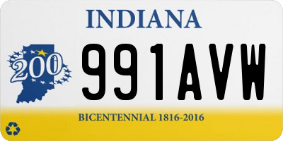 IN license plate 991AVW