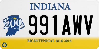 IN license plate 991AWV