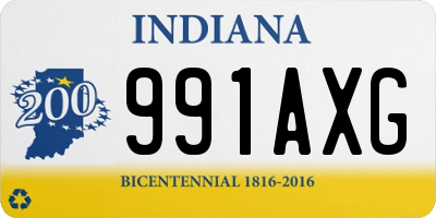 IN license plate 991AXG