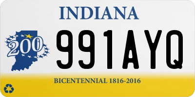 IN license plate 991AYQ