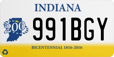 IN license plate 991BGY