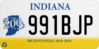 IN license plate 991BJP