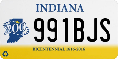 IN license plate 991BJS