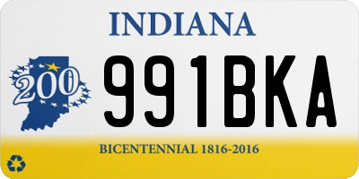 IN license plate 991BKA