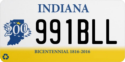 IN license plate 991BLL