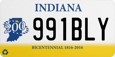 IN license plate 991BLY