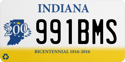 IN license plate 991BMS