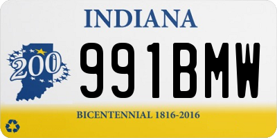 IN license plate 991BMW