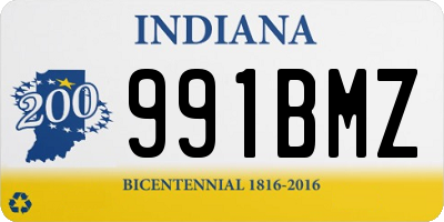 IN license plate 991BMZ