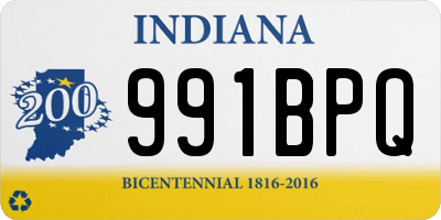 IN license plate 991BPQ