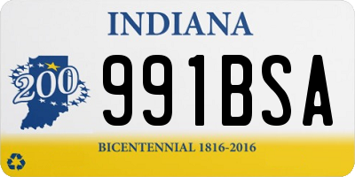 IN license plate 991BSA
