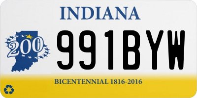 IN license plate 991BYW