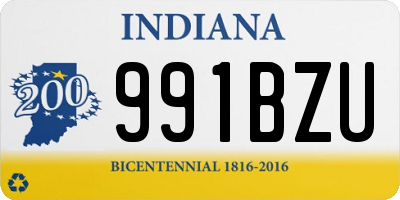 IN license plate 991BZU