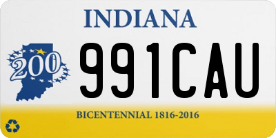 IN license plate 991CAU