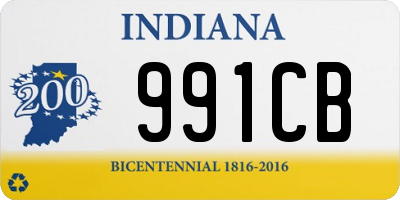 IN license plate 991CB