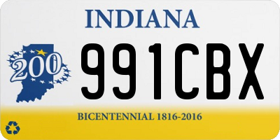 IN license plate 991CBX