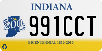 IN license plate 991CCT