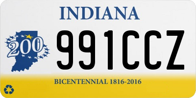 IN license plate 991CCZ