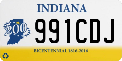 IN license plate 991CDJ