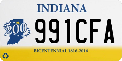 IN license plate 991CFA