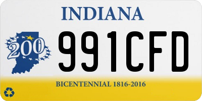 IN license plate 991CFD
