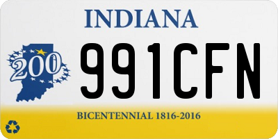 IN license plate 991CFN