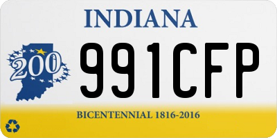 IN license plate 991CFP