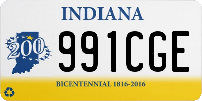 IN license plate 991CGE