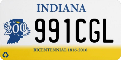 IN license plate 991CGL