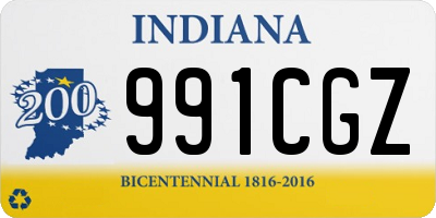 IN license plate 991CGZ