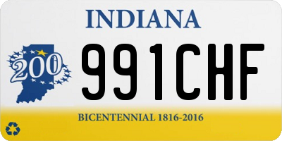 IN license plate 991CHF