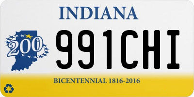 IN license plate 991CHI