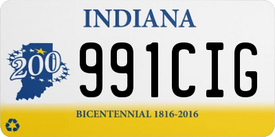 IN license plate 991CIG