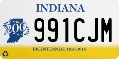 IN license plate 991CJM