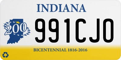 IN license plate 991CJO