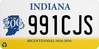 IN license plate 991CJS