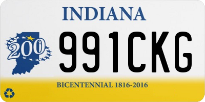 IN license plate 991CKG