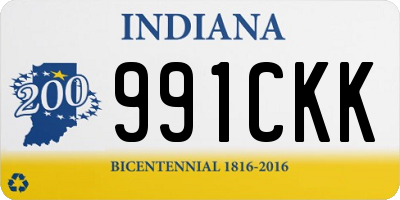 IN license plate 991CKK