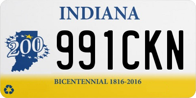 IN license plate 991CKN