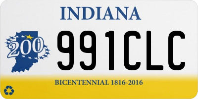 IN license plate 991CLC