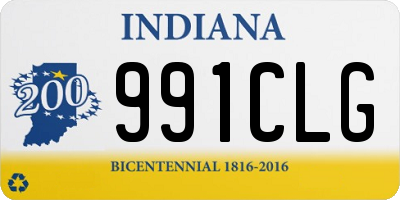 IN license plate 991CLG