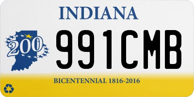 IN license plate 991CMB