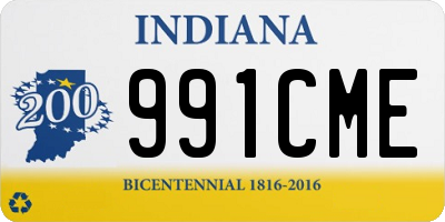 IN license plate 991CME