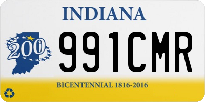 IN license plate 991CMR