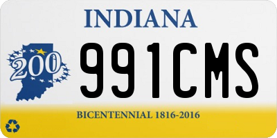 IN license plate 991CMS