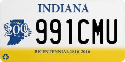 IN license plate 991CMU