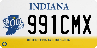 IN license plate 991CMX