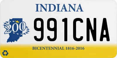 IN license plate 991CNA