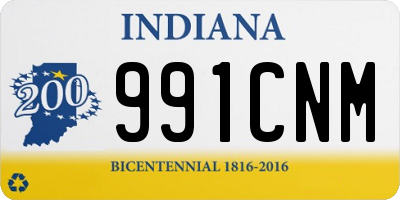 IN license plate 991CNM